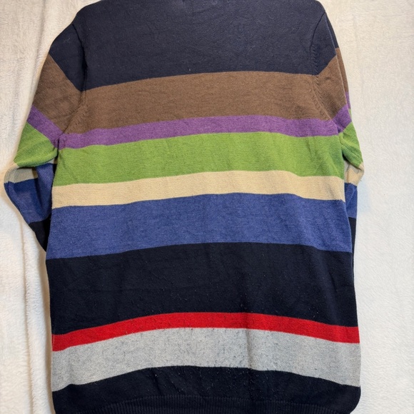 Billabong Sweater Mens Size XL Multicolor Striped Cotton Blend Preppy Rugby Crew - Picture 9 of 9
